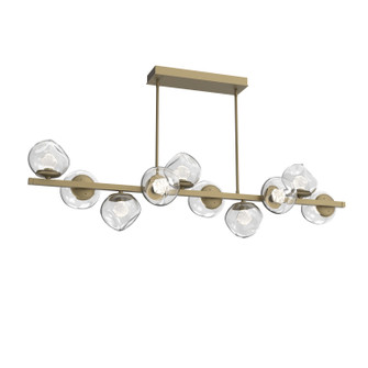 Luna LED Chandelier in Gilded Brass (404|PLB0095-T0-GB-ZC-001-L1)