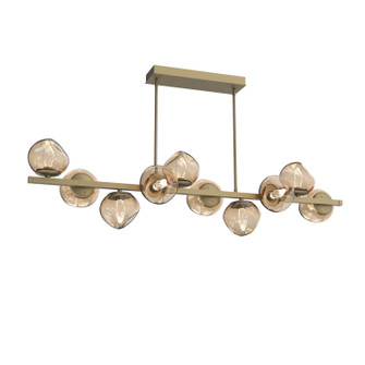 Luna LED Chandelier in Gilded Brass (404|PLB0095-T0-GB-GB-001-L1)