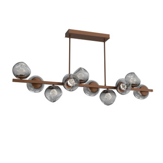 Luna LED Chandelier in Burnished Bronze (404|PLB0095-T0-BB-ZS-001-L1)