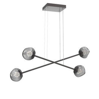 Luna LED Linear Pendant in Graphite (404|PLB0095-M2-GP-ZS-CA1-L1)