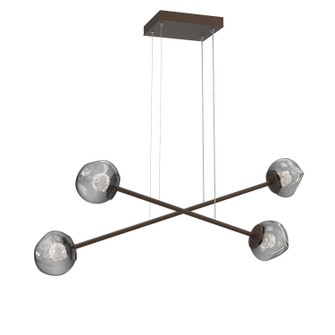 Luna LED Linear Pendant in Flat Bronze (404|PLB0095-M2-FB-FS-CA1-L3)