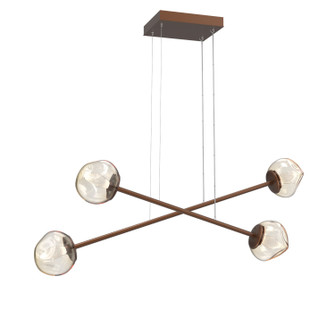 Luna LED Linear Pendant in Burnished Bronze (404|PLB0095-M2-BB-GA-CA1-L3)