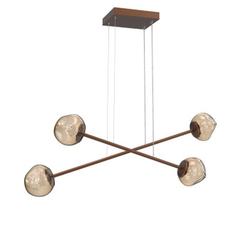 Luna LED Linear Pendant in Burnished Bronze (404|PLB0095-M2-BB-FB-CA1-L3)