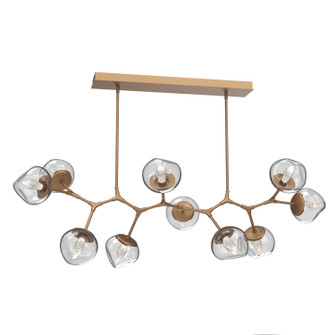 Luna LED Chandelier in Novel Brass (404|PLB0095-BC-NB-GC-001-L1)