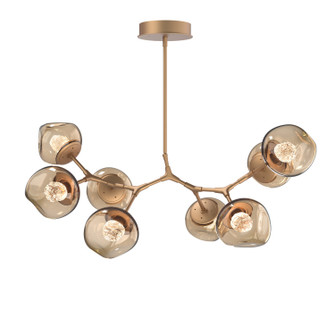 Luna LED Chandelier in Novel Brass (404|PLB0095-BB-NB-FB-001-L3)