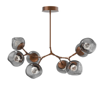 Luna LED Chandelier in Burnished Bronze (404|PLB0095-BB-BB-ZS-001-L3)