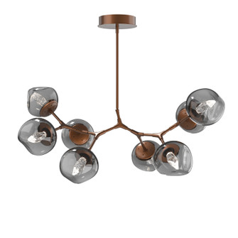 Luna LED Chandelier in Burnished Bronze (404|PLB0095-BB-BB-GS-001-L3)