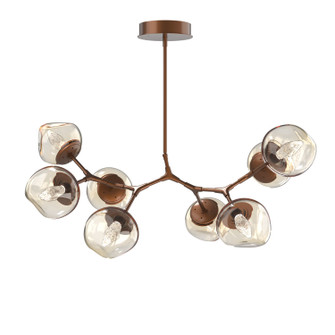 Luna LED Chandelier in Burnished Bronze (404|PLB0095-BB-BB-GA-001-L3)