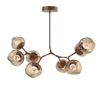 Luna LED Chandelier in Burnished Bronze (404|PLB0095-BB-BB-FB-001-L1)