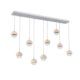 Cabochon LED Chandelier in Classic Silver (404|PLB0093-09-CS-TC-C01-L1)