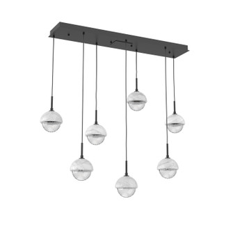 Cabochon LED Chandelier in Matte Black (404|PLB0093-07-MB-WC-C01-L1)