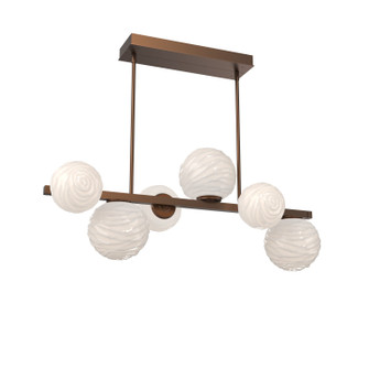 Gaia LED Chandelier in Burnished Bronze (404|PLB0092-T6-BB-WL-001-L3)