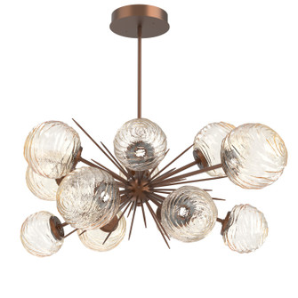 Gaia LED Chandelier in Burnished Bronze (404|PLB0092-0D-BB-A-001-L3)