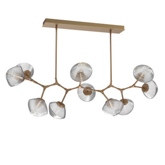 Mesa LED Chandelier in Novel Brass (404|PLB0089-BC-NB-C-001-L1)