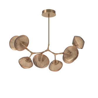 Mesa LED Chandelier in Novel Brass (404|PLB0089-BB-NB-B-001-L1)