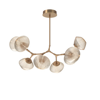 Mesa LED Chandelier in Novel Brass (404|PLB0089-BB-NB-A-001-L1)