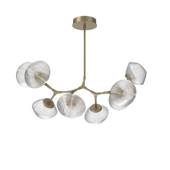 Mesa LED Chandelier in Gilded Brass (404|PLB0089-BB-GB-C-001-L3)