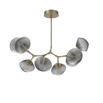 Mesa LED Chandelier in Gilded Brass (404|PLB0089-BB-GB-S-001-L1)