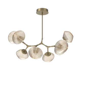 Mesa LED Chandelier in Gilded Brass (404|PLB0089-BB-GB-A-001-L3)