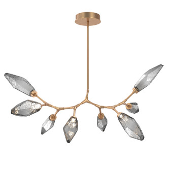 Rock Crystal LED Chandelier in Gilded Brass (404|PLB0050-BB-GB-CB-001-L3-RTS)