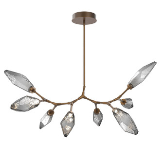 Rock Crystal LED Chandelier in Flat Bronze (404|PLB0050-BB-FB-CS-001-L3-RTS)