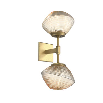 Mesa LED Wall Sconce in Gilded Brass (404|IDB0089-02-GB-A-L3)