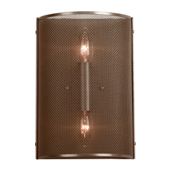 Uptown Mesh Two Light Wall Sconce in Classic Silver (404|CSB0019-11-CS-0-E1)