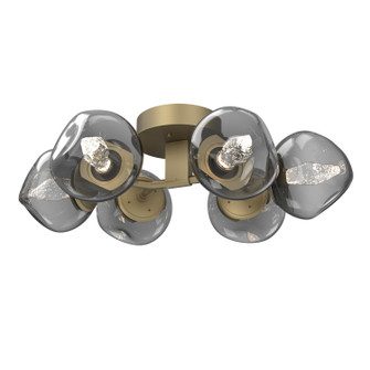 Luna LED Flush Mount in Gilded Brass (404|CLB0095-01-GB-GS-L1)