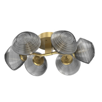 Mesa LED Flush Mount in Gilded Brass (404|CLB0089-01-GB-S-L3)