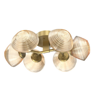 Mesa LED Flush Mount in Gilded Brass (404|CLB0089-01-GB-A-L1)