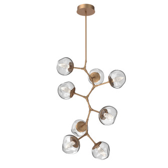 Luna LED Chandelier in Novel Brass (404|CHB0095-VB-NB-GC-001-L3)