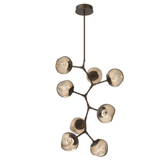 Luna LED Chandelier in Flat Bronze (404|CHB0095-VB-FB-FB-001-L3)