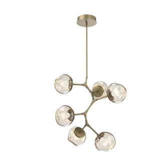 Luna LED Chandelier in Gilded Brass (404|CHB0095-VA-GB-ZA-001-L3)