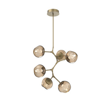 Luna LED Chandelier in Gilded Brass (404|CHB0095-VA-GB-GB-001-L1)