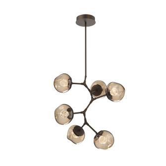 Luna LED Chandelier in Flat Bronze (404|CHB0095-VA-FB-ZB-001-L3)