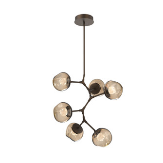 Luna LED Chandelier in Flat Bronze (404|CHB0095-VA-FB-FB-001-L3)