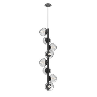 Luna LED Chandelier in Matte Black (404|CHB0095-T8-MB-GC-001-L1)