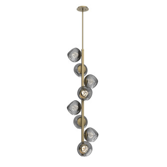 Luna LED Chandelier in Gilded Brass (404|CHB0095-T8-GB-ZS-001-L1)