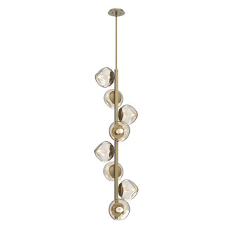 Luna LED Chandelier in Gilded Brass (404|CHB0095-T8-GB-GA-001-L3)