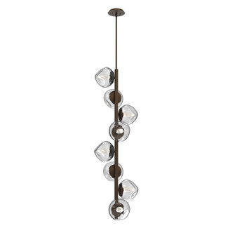 Luna LED Chandelier in Flat Bronze (404|CHB0095-T8-FB-GC-001-L3)