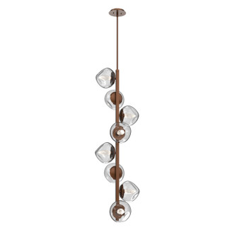 Luna LED Chandelier in Burnished Bronze (404|CHB0095-T8-BB-GC-001-L3)