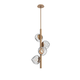 Luna LED Chandelier in Novel Brass (404|CHB0095-T4-NB-FC-001-L3)