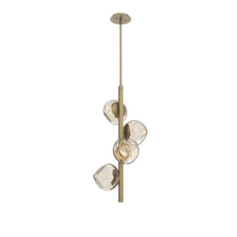Luna LED Chandelier in Gilded Brass (404|CHB0095-T4-GB-FA-001-L1)