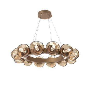 Luna LED Chandelier in Novel Brass (404|CHB0095-36-NB-GB-CA1-L3)