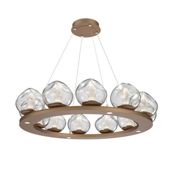 Luna LED Chandelier in Novel Brass (404|CHB0095-0C-NB-GC-CA1-L1)