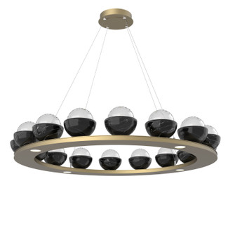 Cabochon LED Chandelier in Gilded Brass (404|CHB0093-0D-GB-BC-CA1-L1)