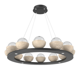 Cabochon LED Chandelier in Matte Black (404|CHB0093-0C-MB-TC-CA1-L3)