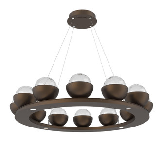 Cabochon LED Chandelier in Flat Bronze (404|CHB0093-0C-FB-MC-CA1-L3)