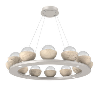 Cabochon LED Chandelier in Beige Silver (404|CHB0093-0C-BS-TC-CA1-L1)