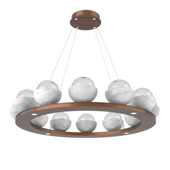 Cabochon LED Chandelier in Burnished Bronze (404|CHB0093-0C-BB-WC-CA1-L1)